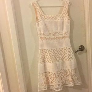 White lace dress.